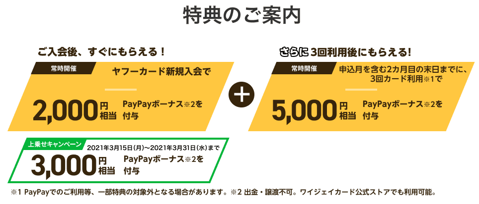 ヤフーカードが熱い 3 31まで 年会費無料なのに計15 0 15 600円分の特典を簡単に貰えるぞ サカ マイル